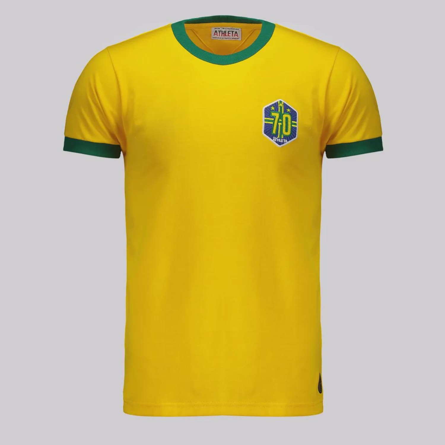 Camisa Brasil Retrô 1970 Masculino - Foto 1