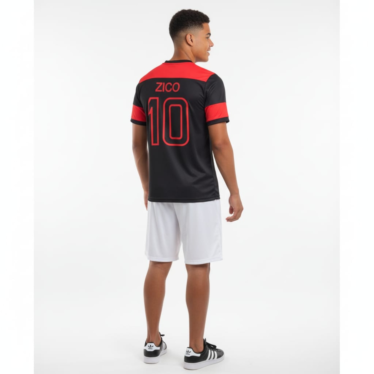 Camiseta do Flamengo Mengão Retrô Zico Número 10 Oficial 81 Masculina - Foto 4