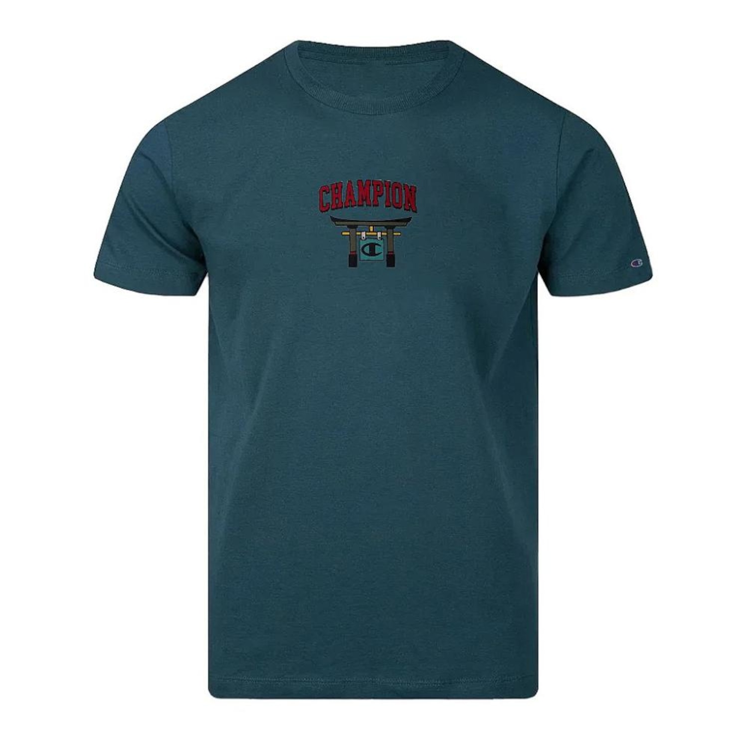 Camiseta Champion Tokyo Graphic Verde Masculina - Foto 1