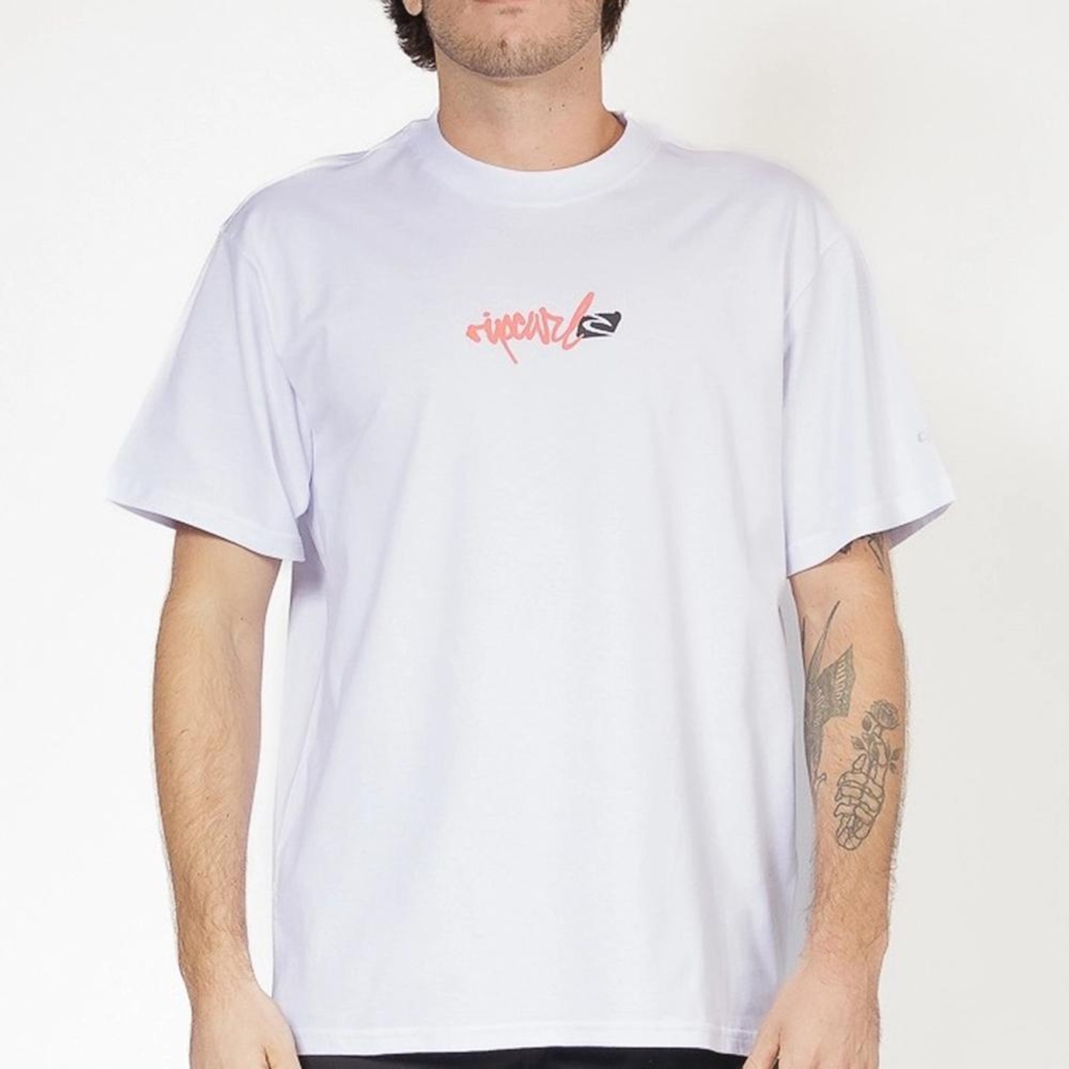 Camiseta Rip Curl Script Signature GM SM26 Masculina - Foto 1