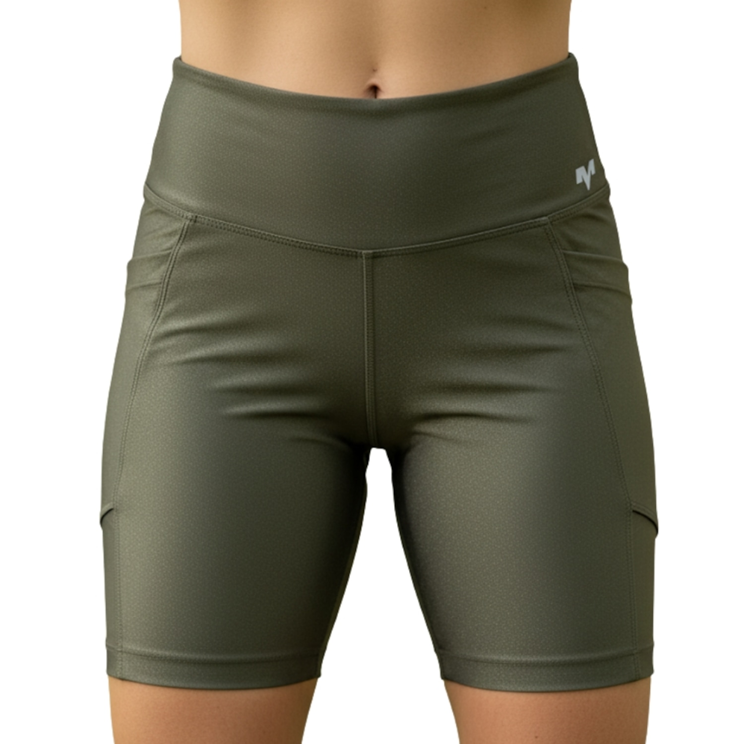 Shorts Legging Mup Metalic Heavy - Feminino - Foto 1