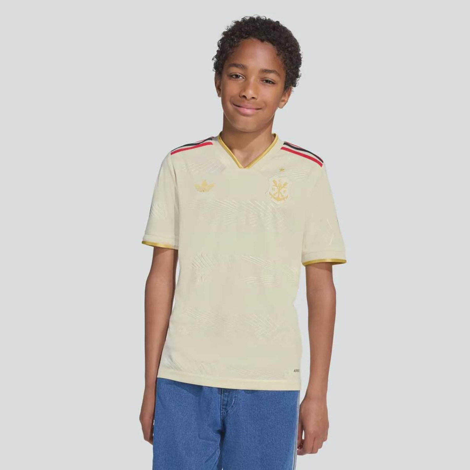 Camisa do Flamengo III 2025 adidas Infantil - Foto 1