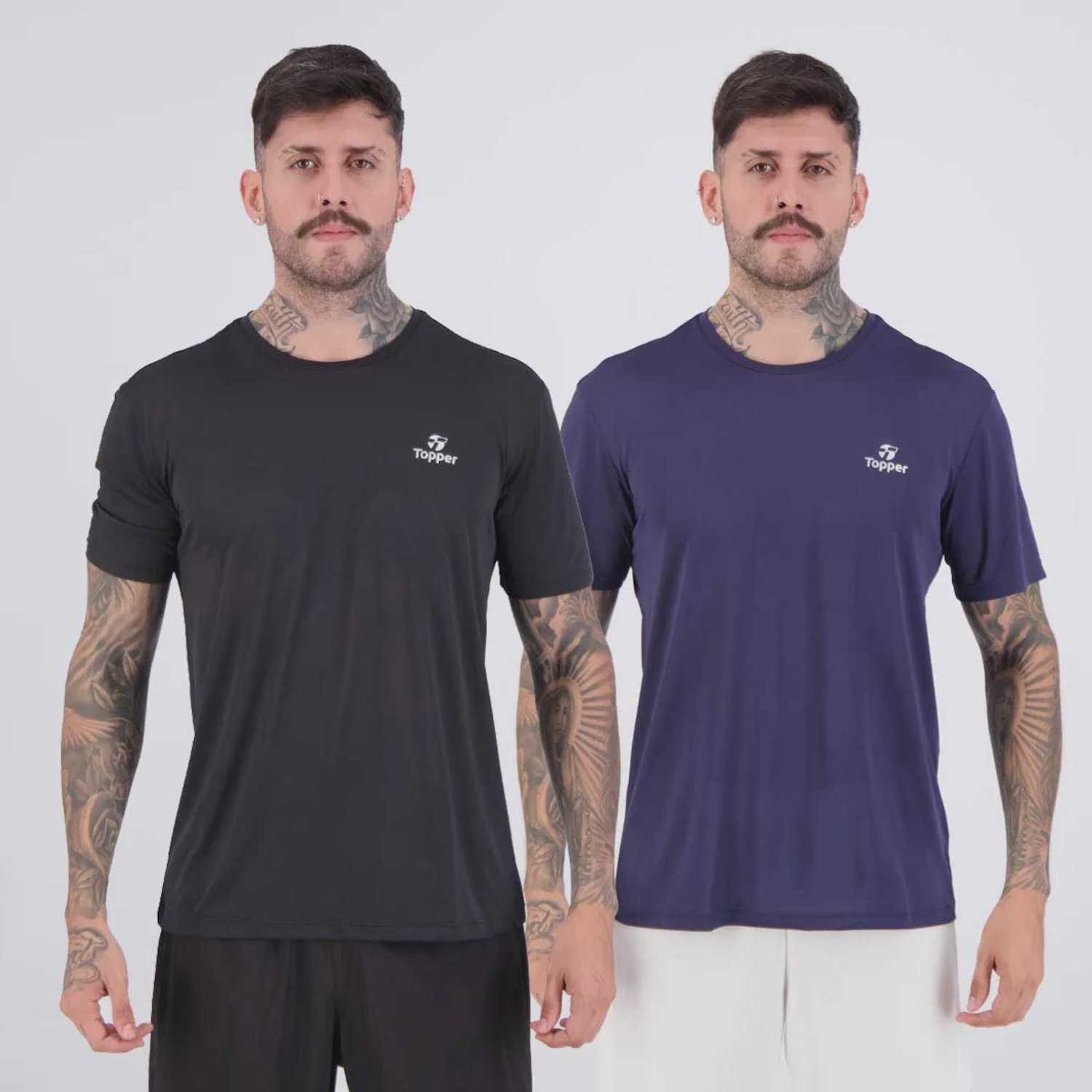 Kit 2 Camisetas Topper Spirit Masculinas - Foto 1