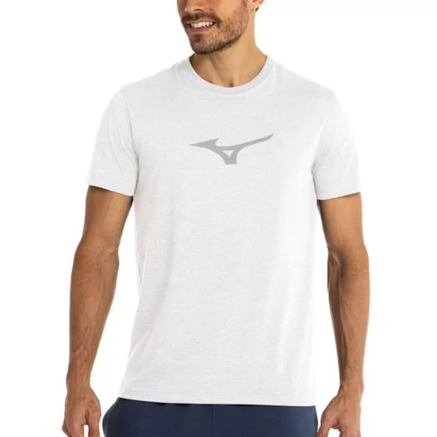 Camiseta Mizuno Lifestyle Mescla - Masculino - Foto 1