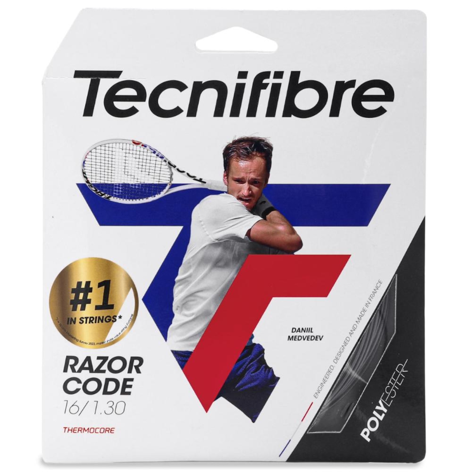 Corda Tecnifibre Razor Code 16 1.30mm - Set Individual - Foto 1