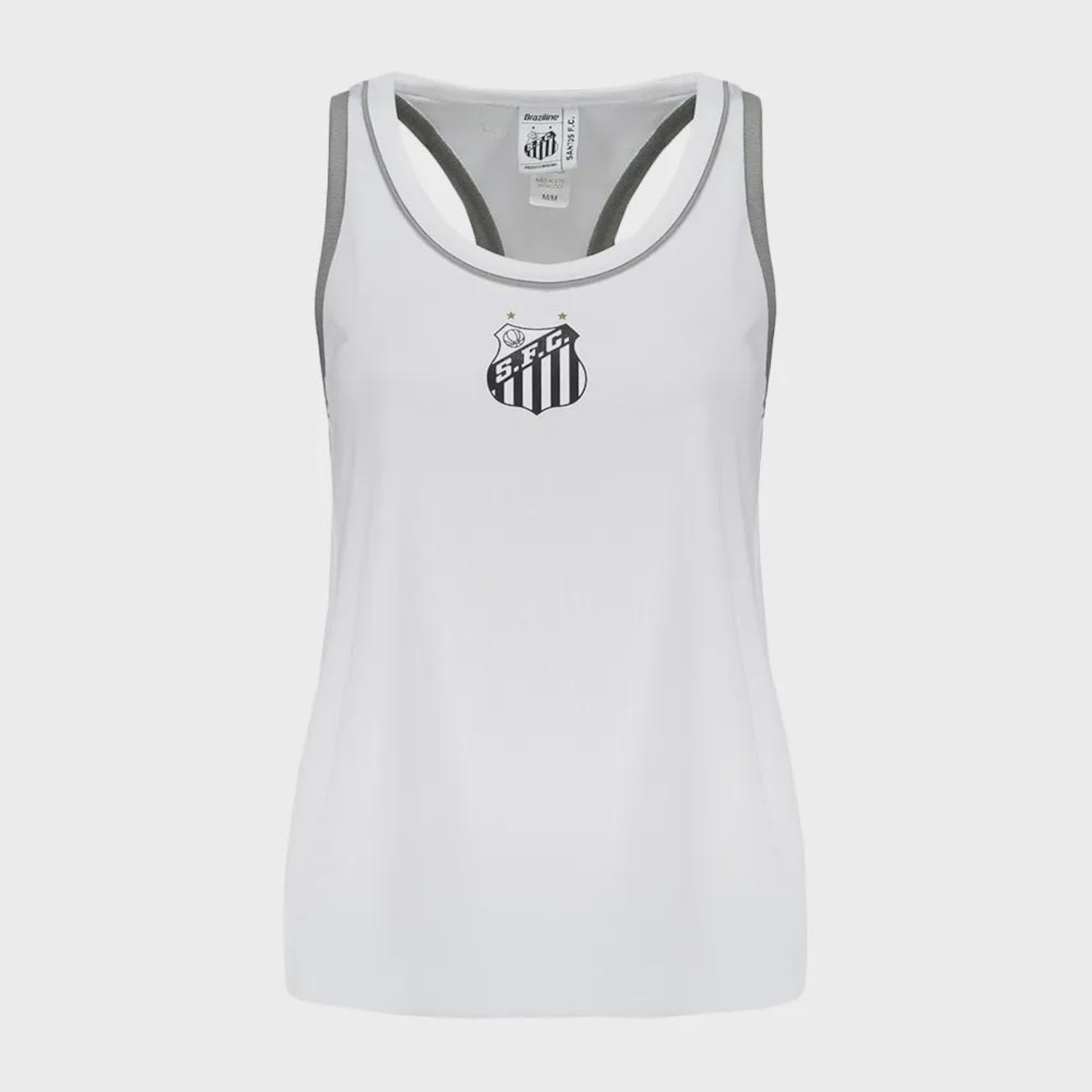 Camiseta Regata Braziline Santos Batimento Feminina - Foto 1