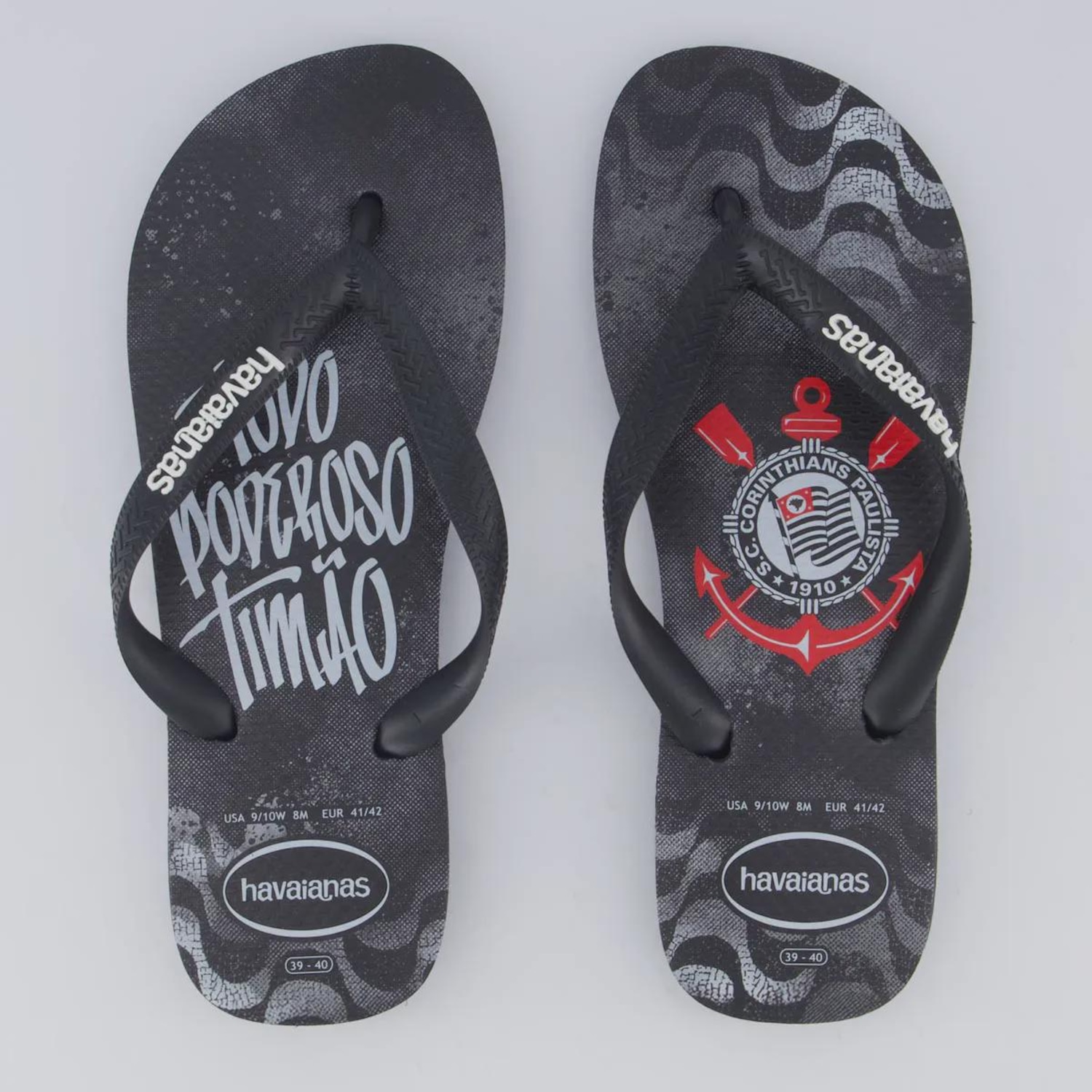 Chinelo Havaianas Corinthians Todo Poderoso Masculino - Foto 1