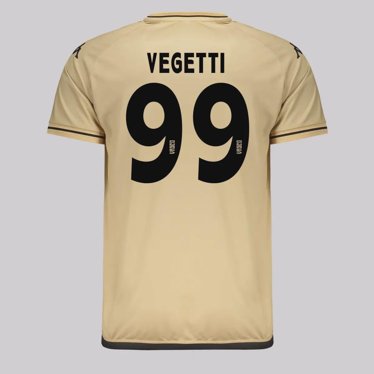 Camisa do Vasco Supporter Shore Dourada 99 Vegetti Kappa Masculina - Foto 1