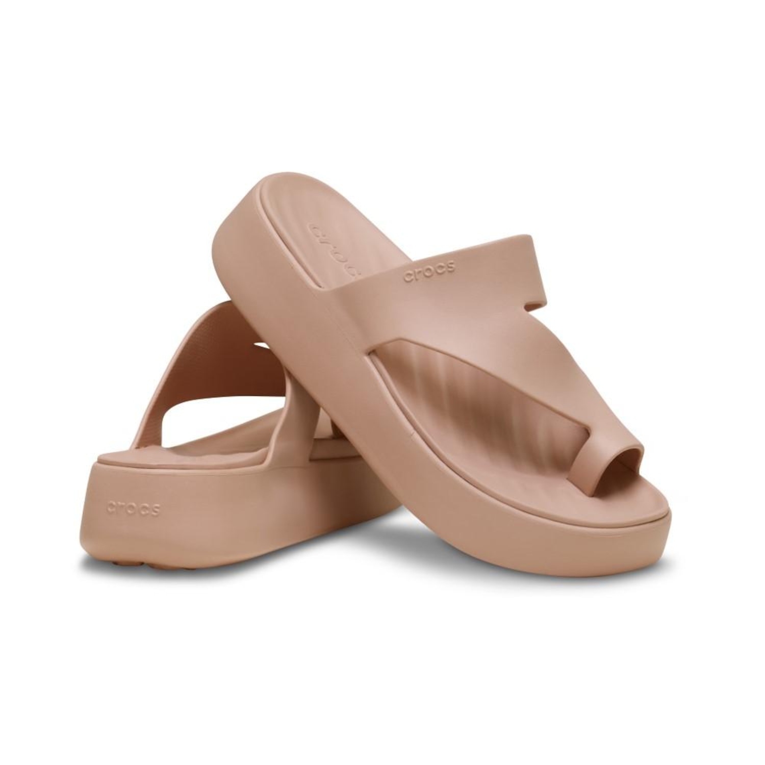 Sandália Unissex Crocs Getaway Platform Toe Loop - Foto 4