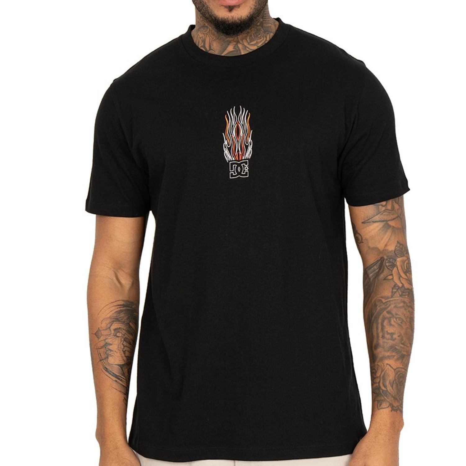 Camiseta DC Shoes Burnt Out SM26 Masculina - Foto 1