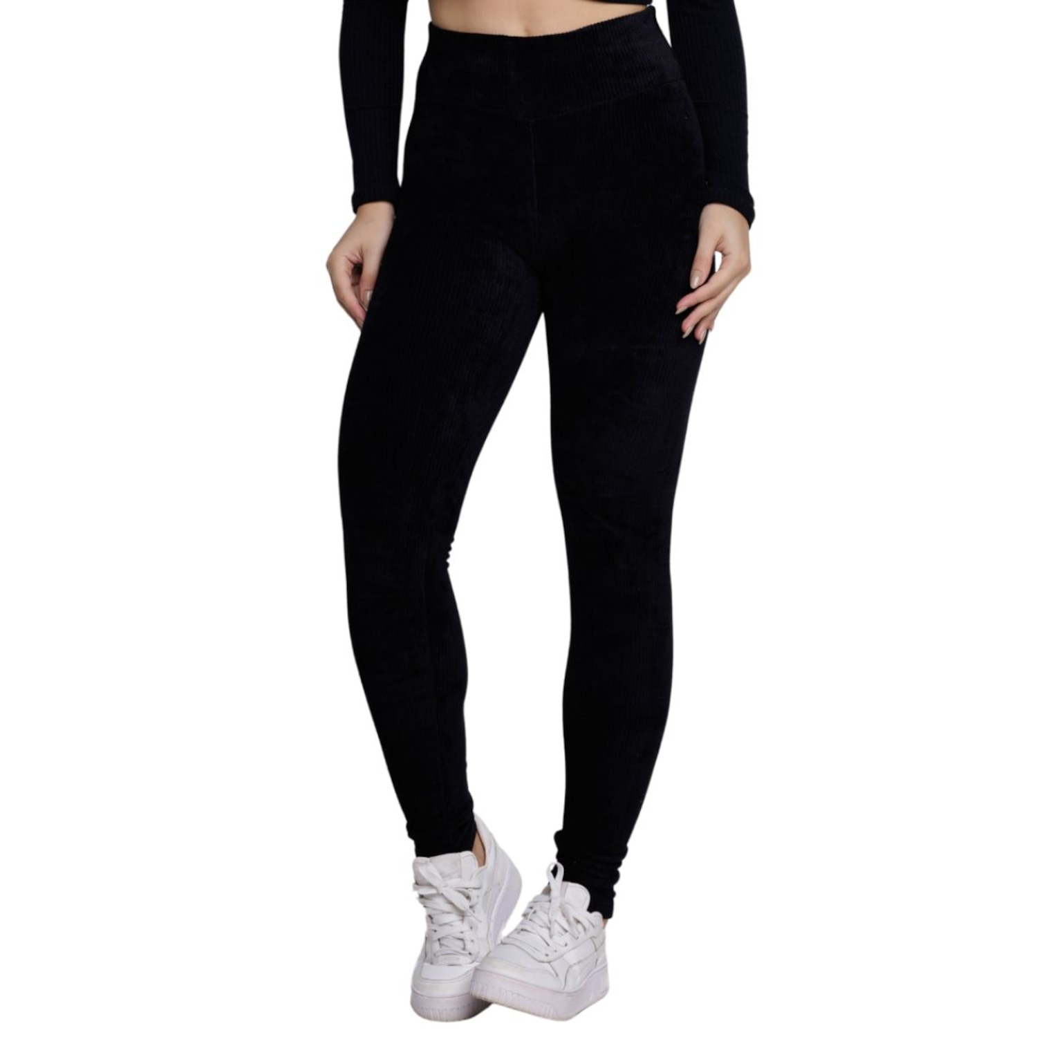 Calça Legging Cotelê Veludo Vekyo - Feminina - Foto 1