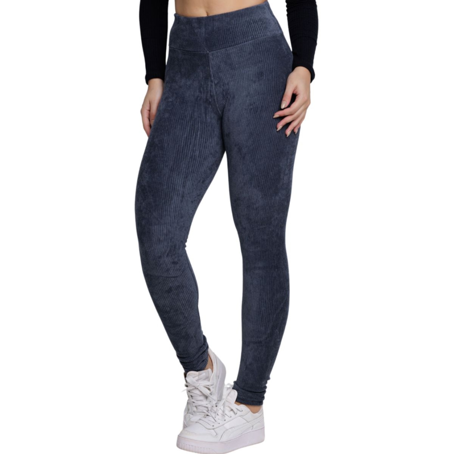 Calça Legging Cotelê Veludo Vekyo - Feminina - Foto 1