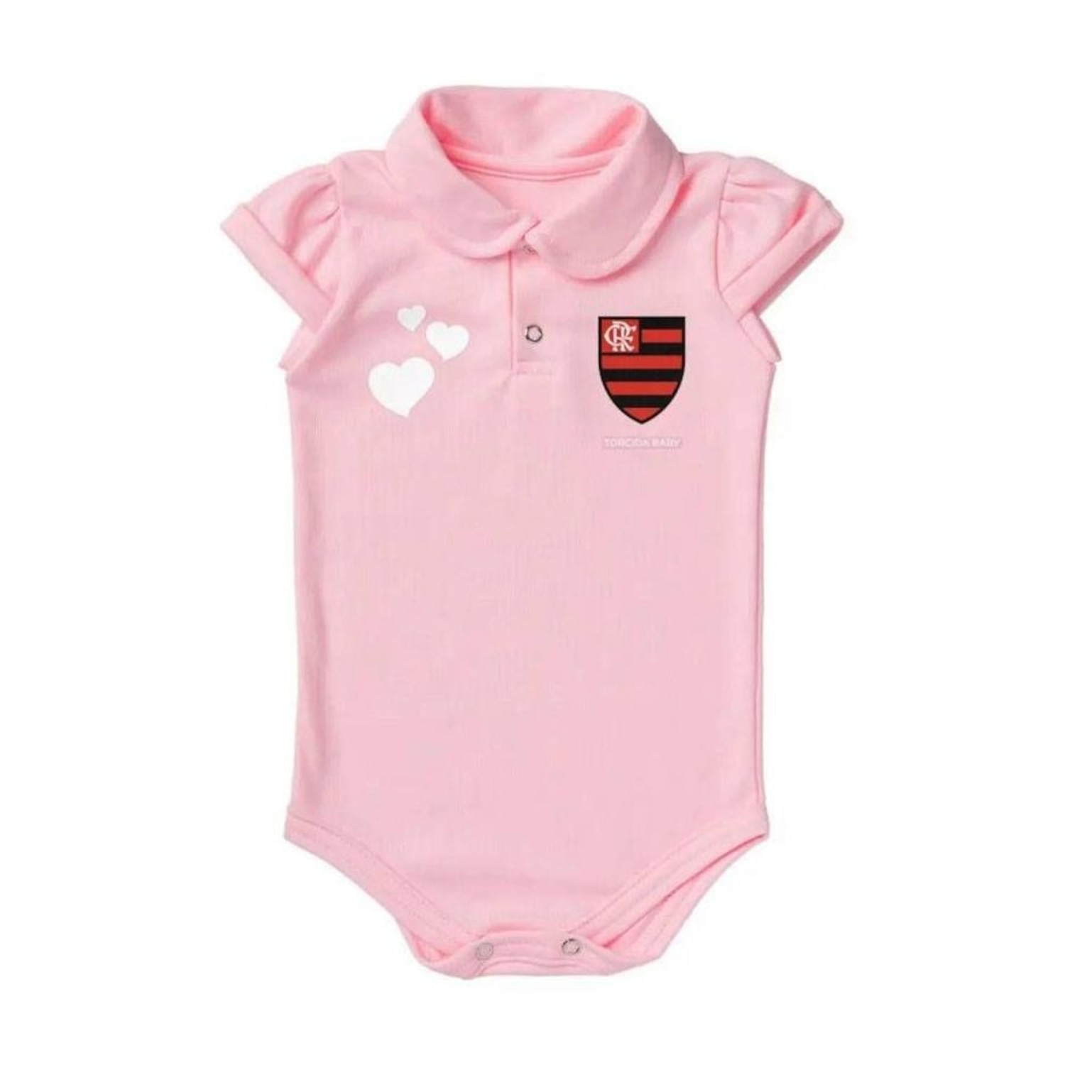 Body Infantil Torcida Baby Polo Flamengo 0 - Foto 1