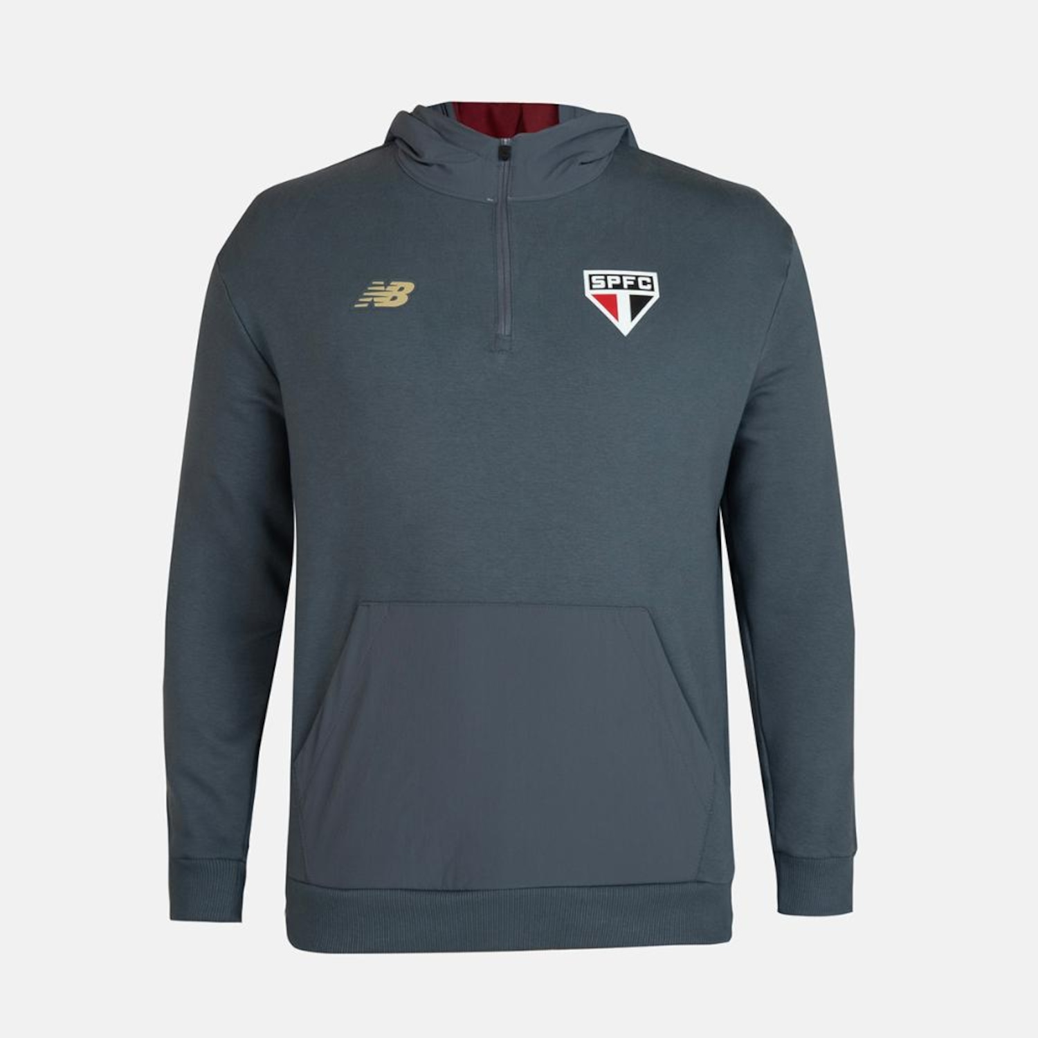 Blusão com Capuz New Balance Viagem Spfc 2025 Masculino - Foto 1
