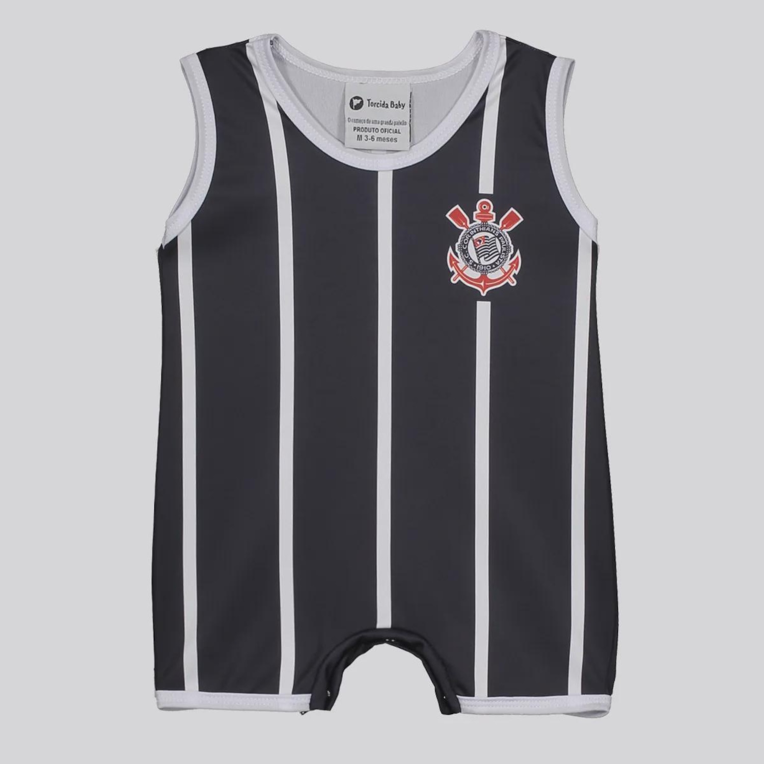 Macacão Regata Corinthians Infantil - Foto 1