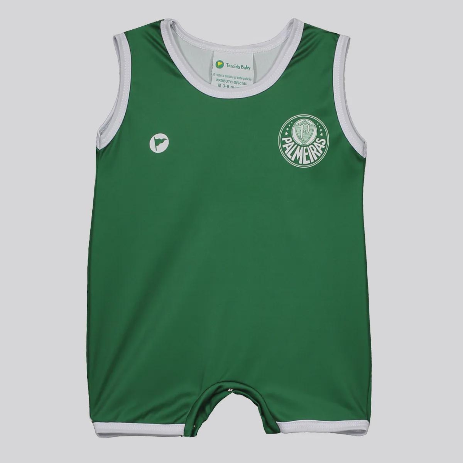 Macacão Regata Palmeiras Infantil - Foto 1