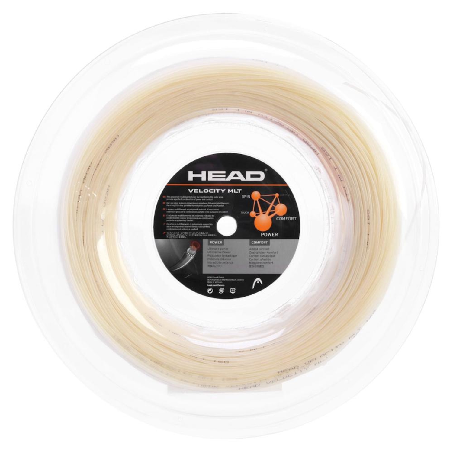 Corda Head Velocity MLT 16l 1.30mm - Rolo Com 200 Metros - Natural - Foto 3