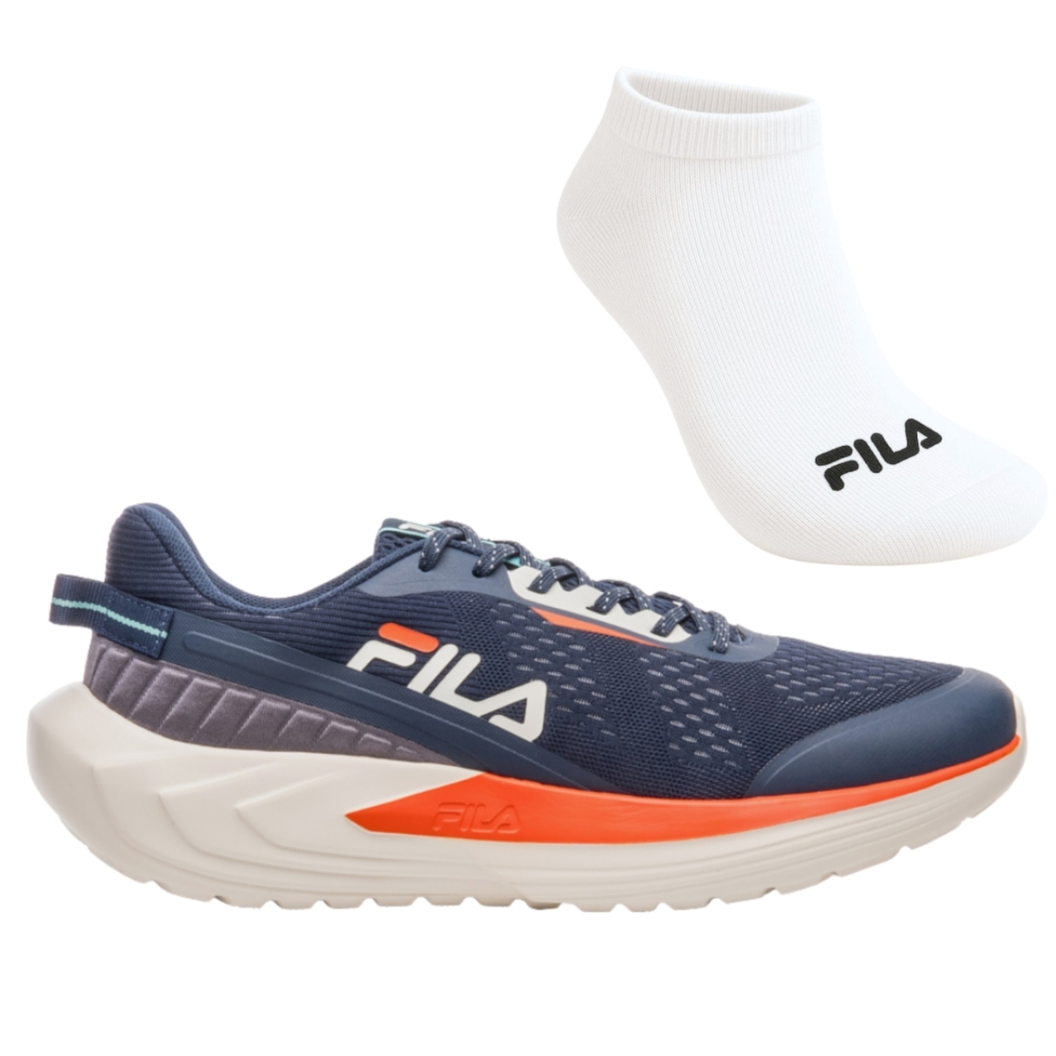 Kit Tênis Masculino Fila Diffusion + Meia - Foto 1