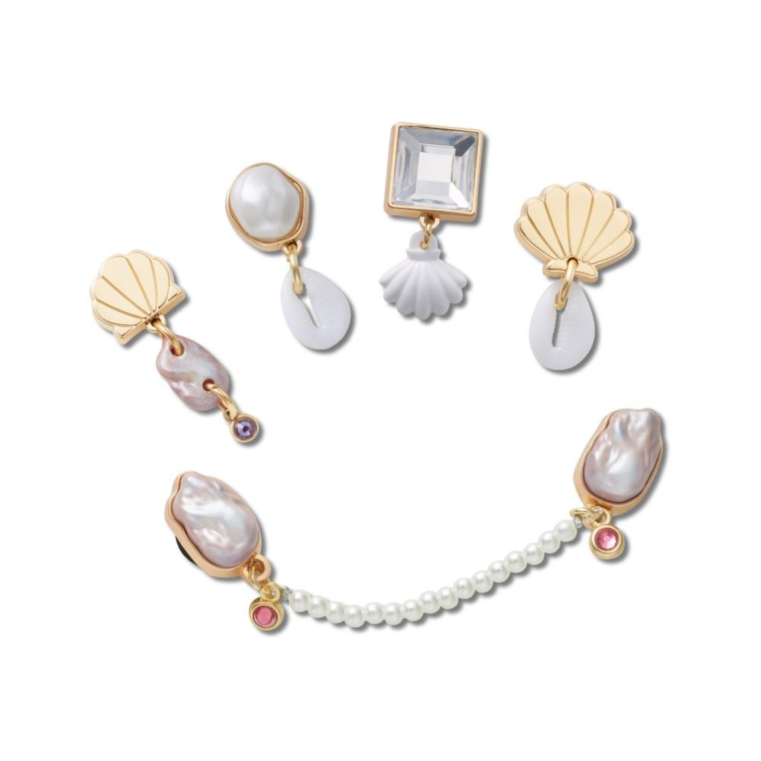 Jibbitz Crocs Elevated Pearl Pack com 5 Peças - Foto 1
