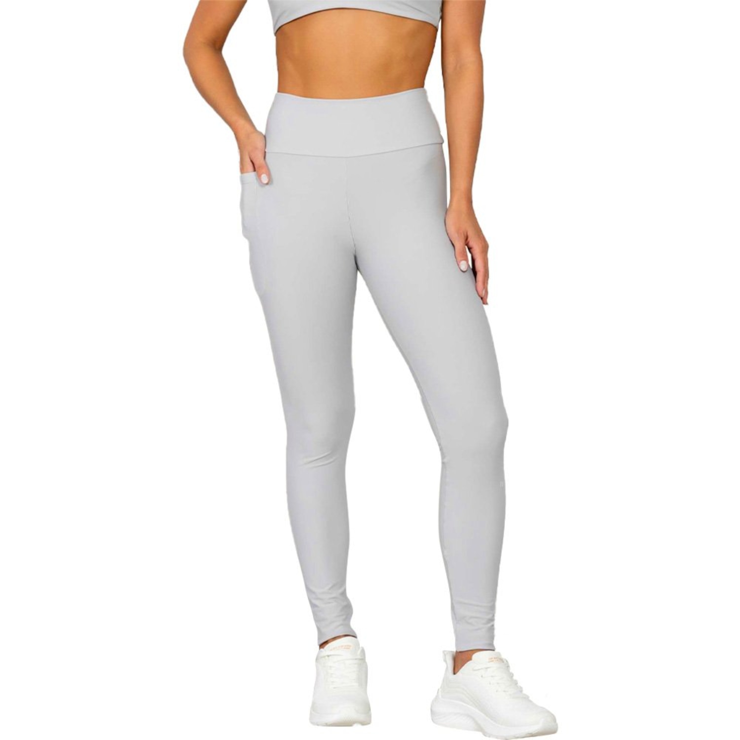 Calça Legging Run More Block Up Essencial Feminina - Foto 1