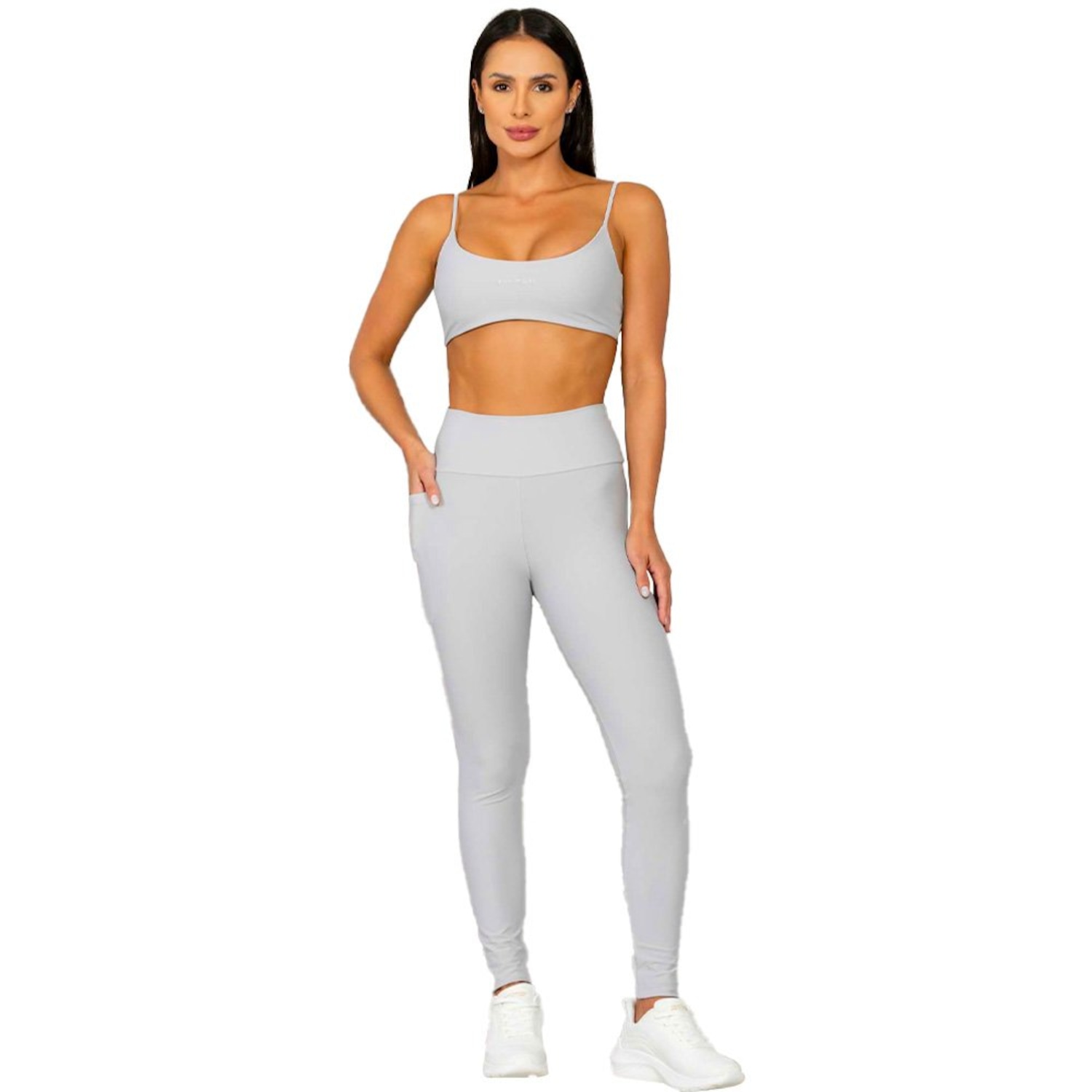 Calça Legging Run More Block Up Essencial Feminina - Foto 4