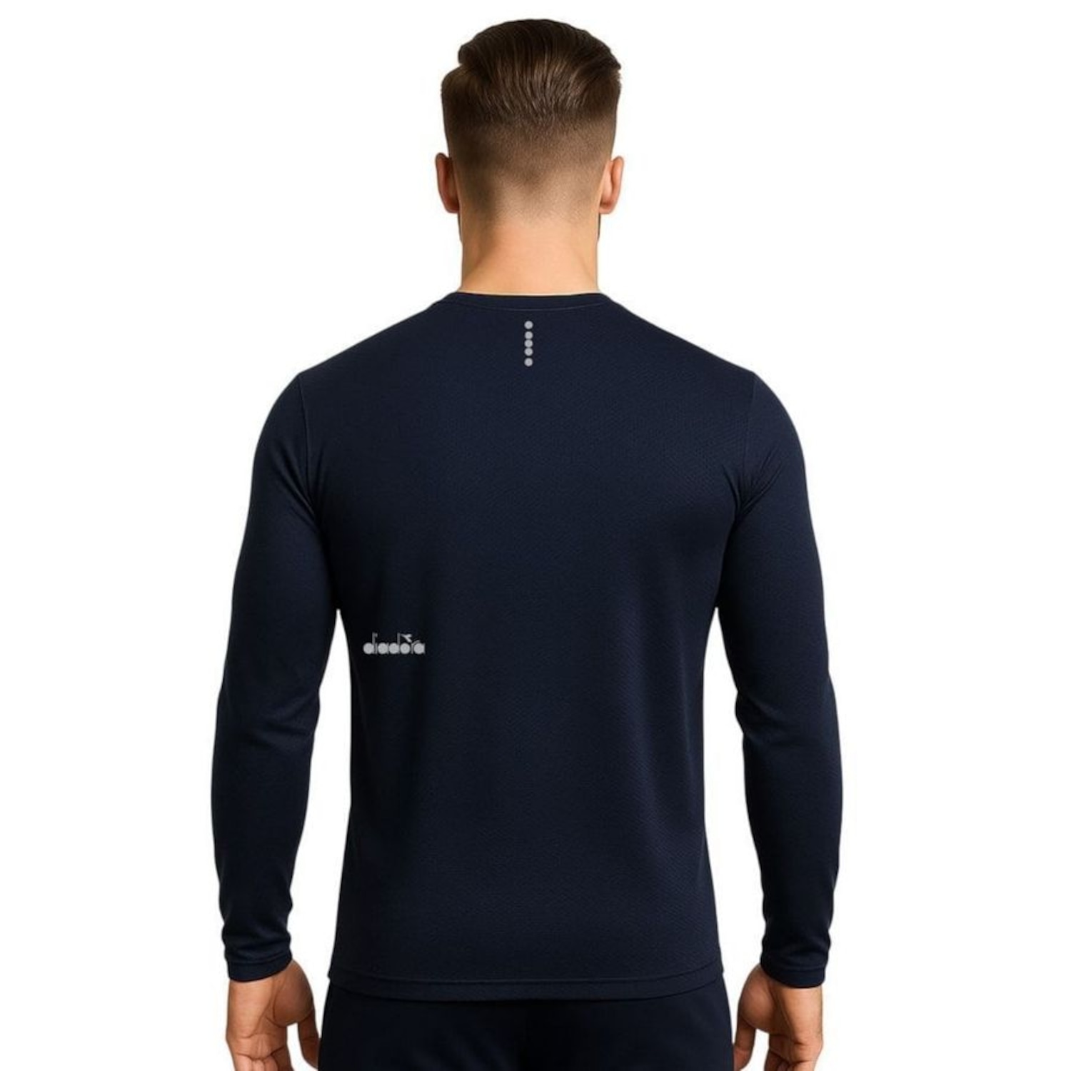 Camisa Diadora ML Small Logo EXC Masculina - Foto 2