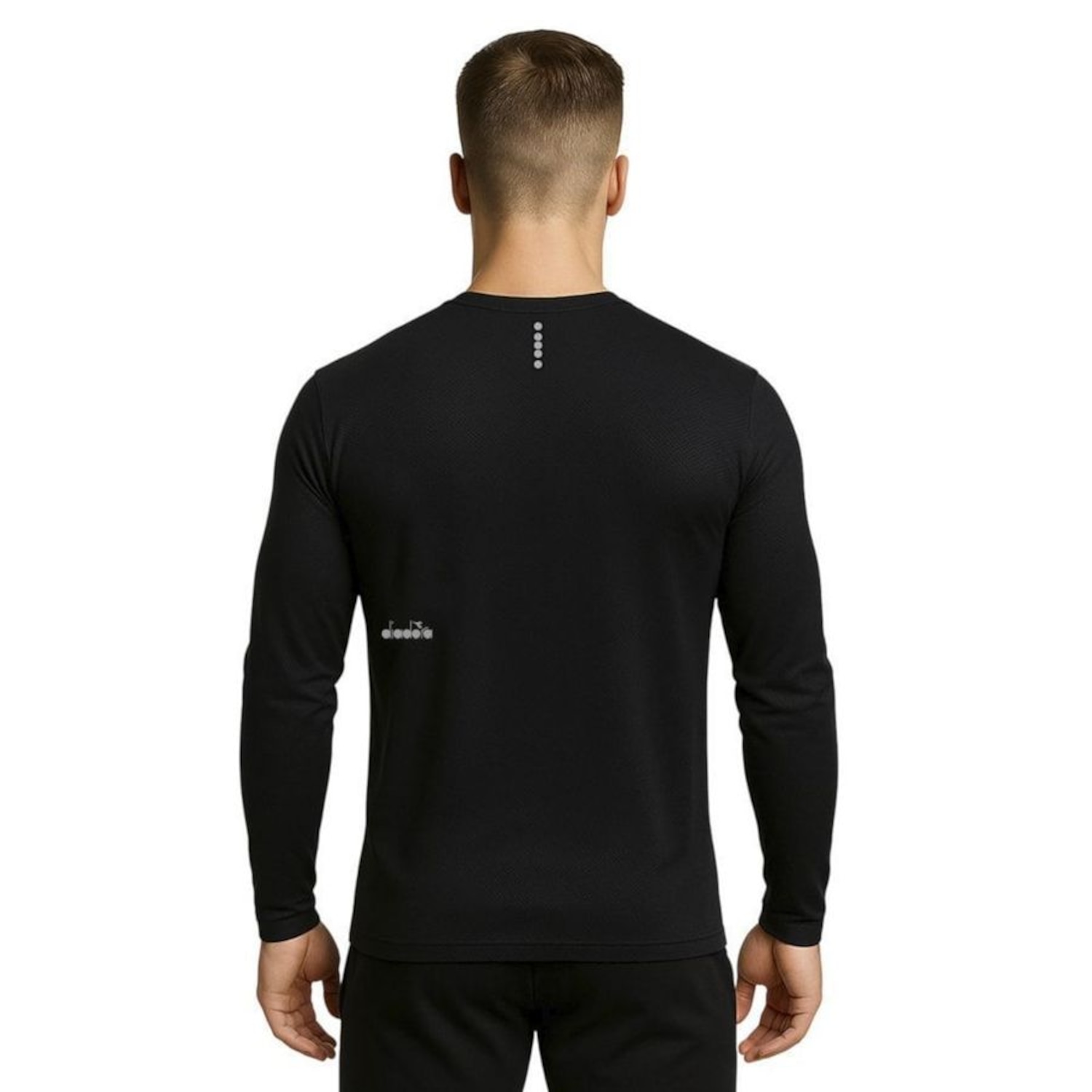 Camisa Diadora ML Small Logo EXC Masculina - Foto 2