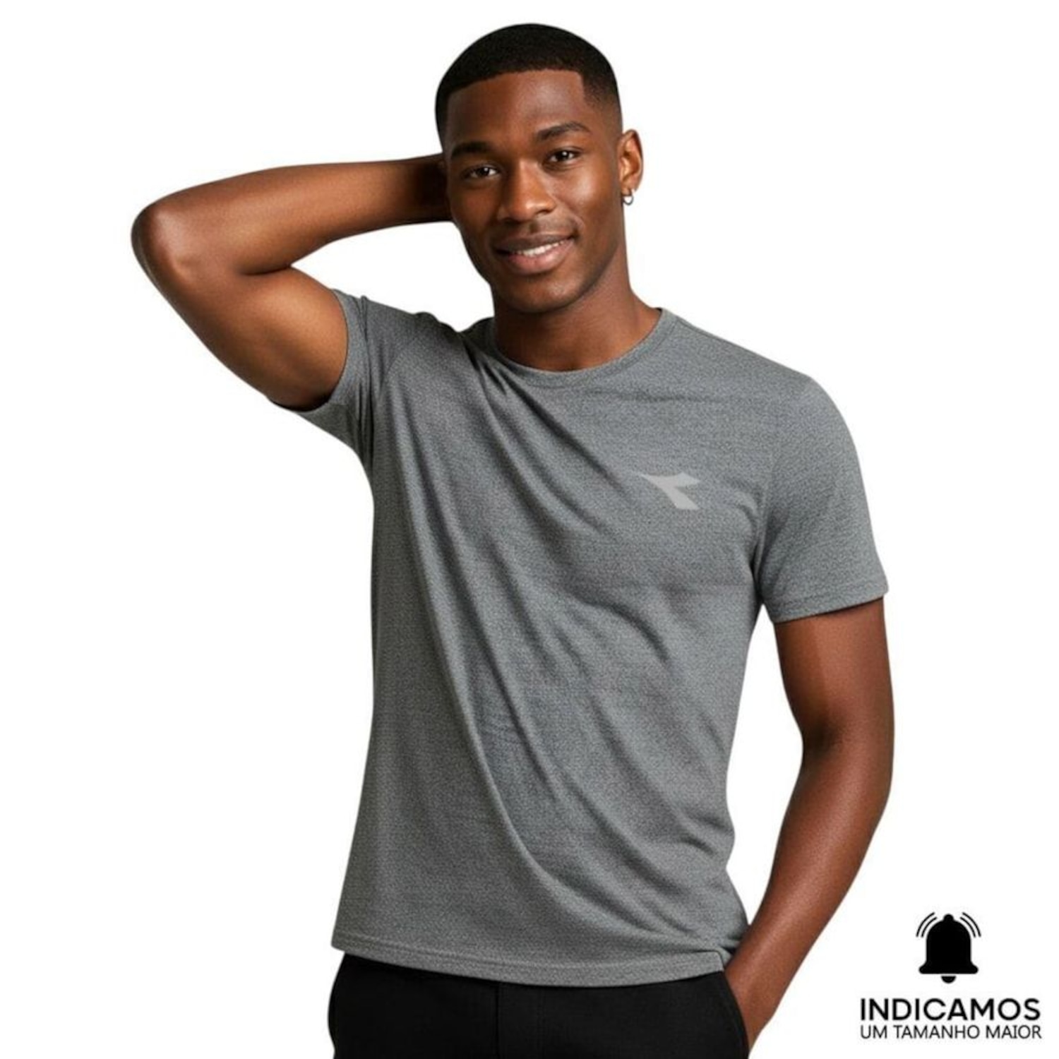 Camiseta Diadora Small Logo EXC Masculina - Foto 1