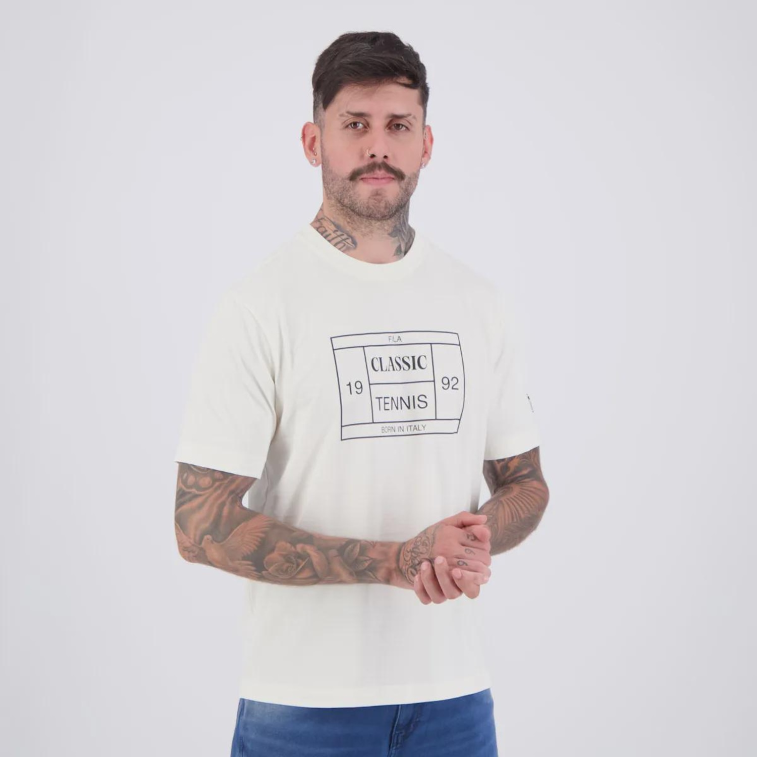 Camiseta Fila Comfort Tennis Union Classics Masculina - Foto 2