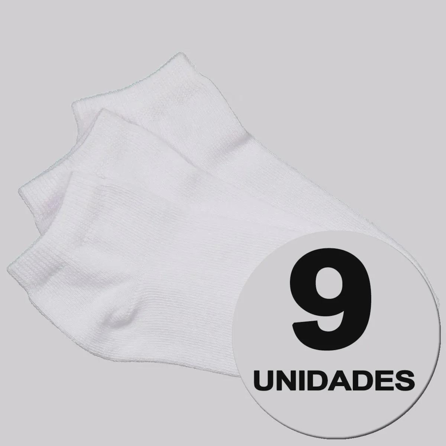 Kit 9 Pares de Meia Selene Sapatilha Invisível Infantil - Foto 1