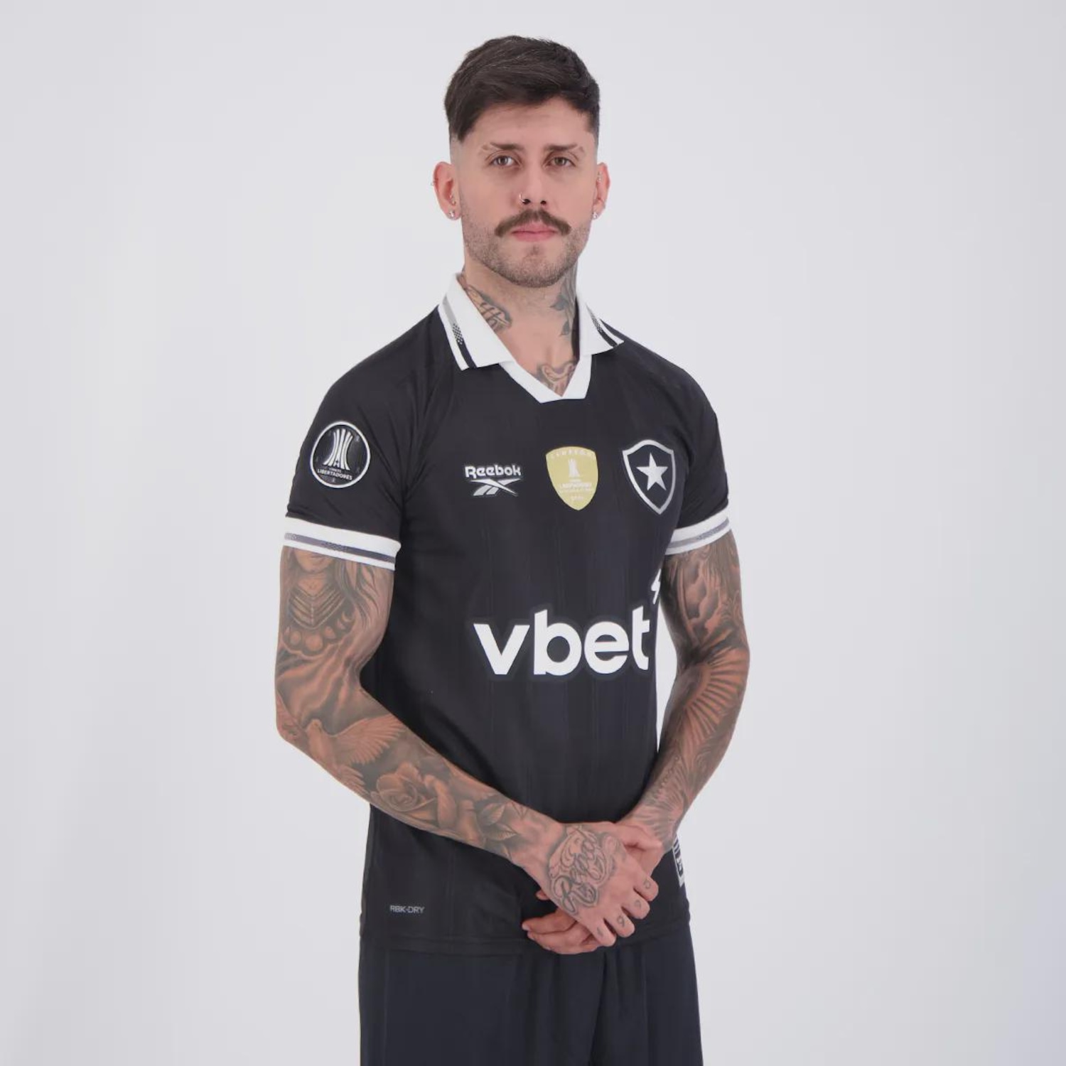 Camisa do Botafogo II 25/26 Reebok Campeão Libertadores 2024 Masculina - Foto 2