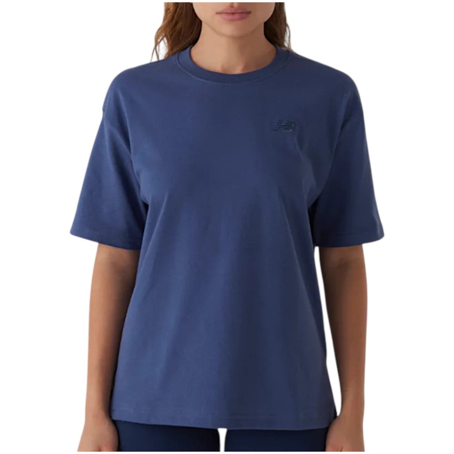 Camiseta New Balance Oversized Small Logo Feminina - Foto 1