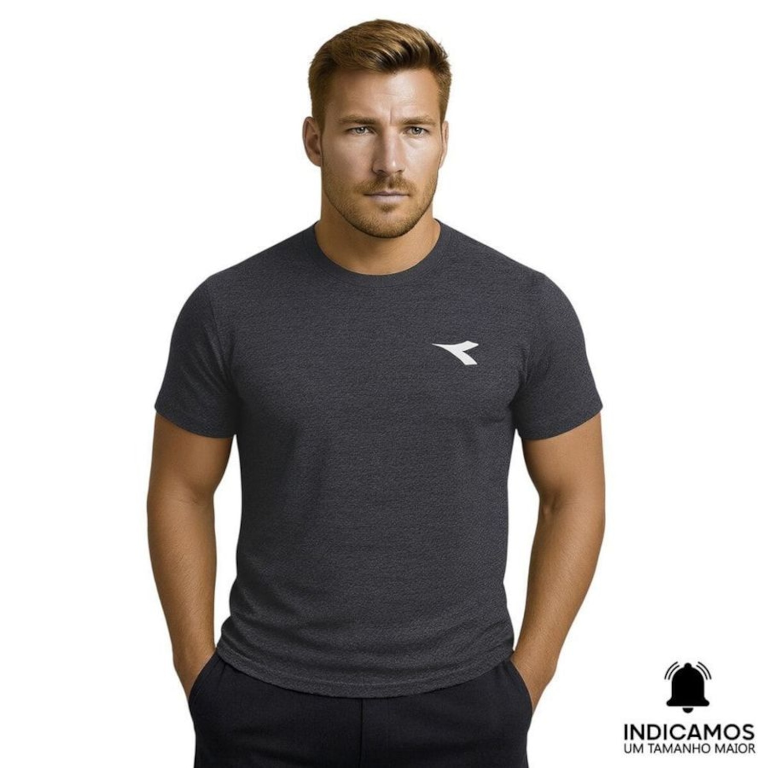Camiseta Diadora Small Logo EXC Masculina - Foto 1