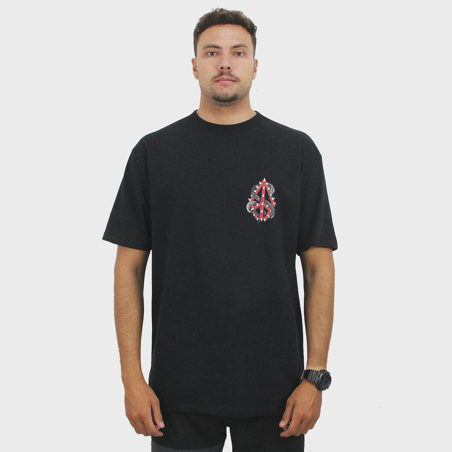 Camiseta Volcom Confort Snake Peace Masculina - Foto 3