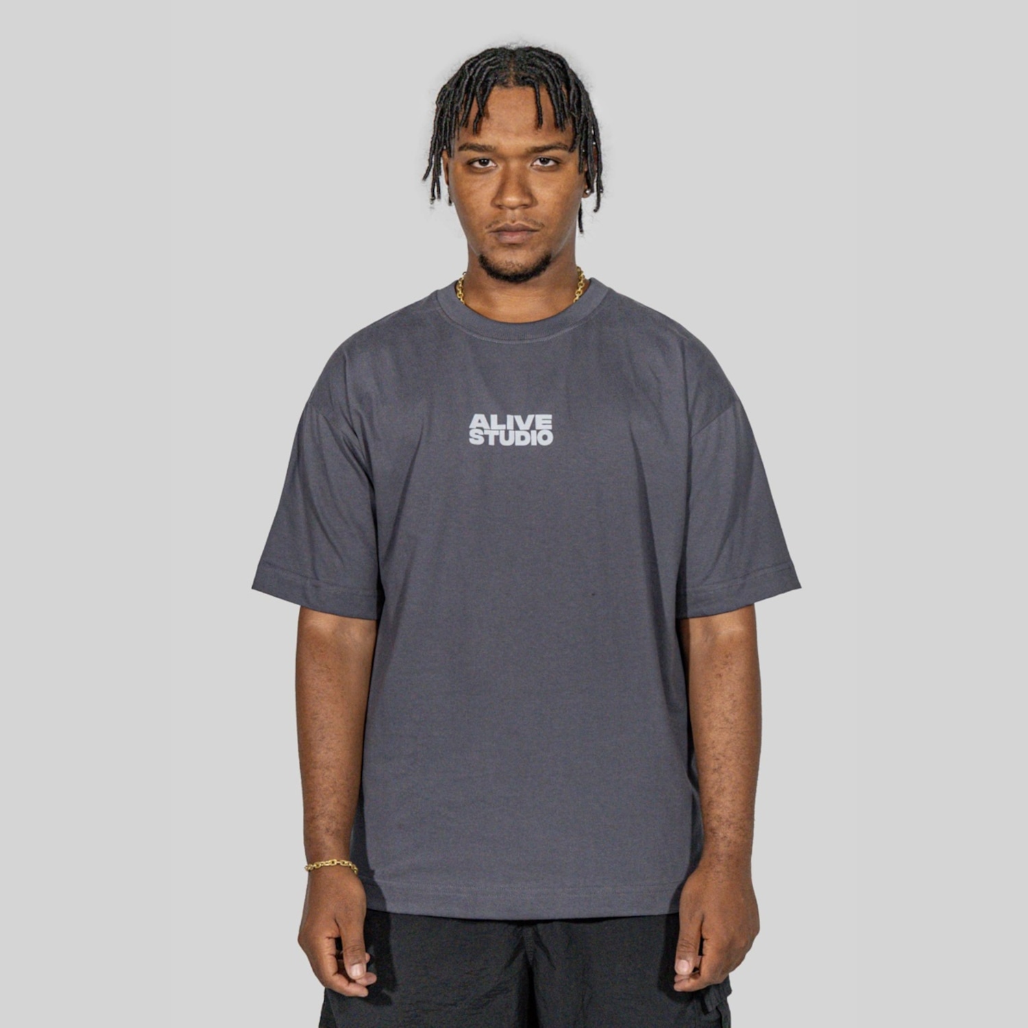 Camiseta Alive Oversized Studio Masculina - Foto 1
