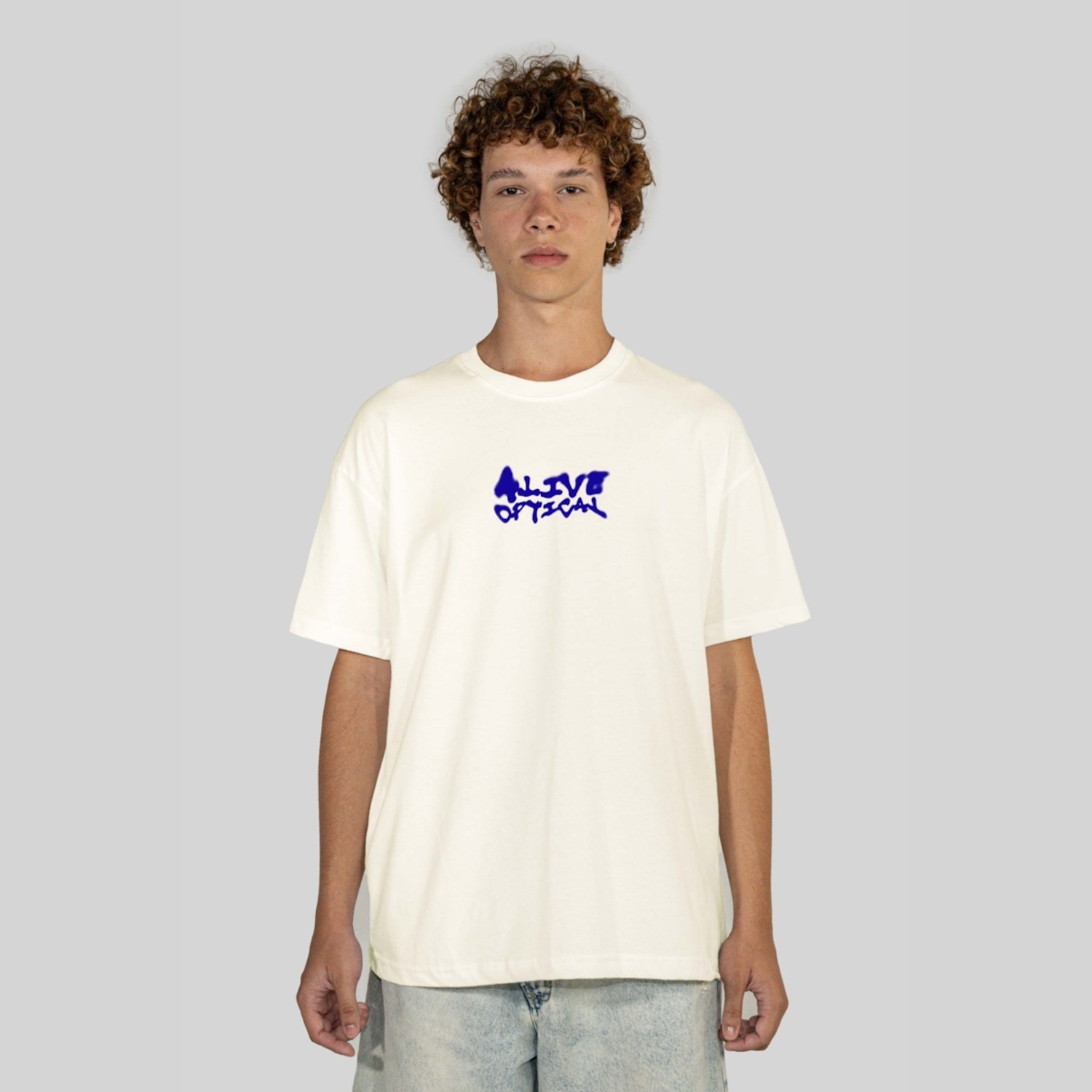 Camiseta Alive Clássica Optical Masculina - Foto 1