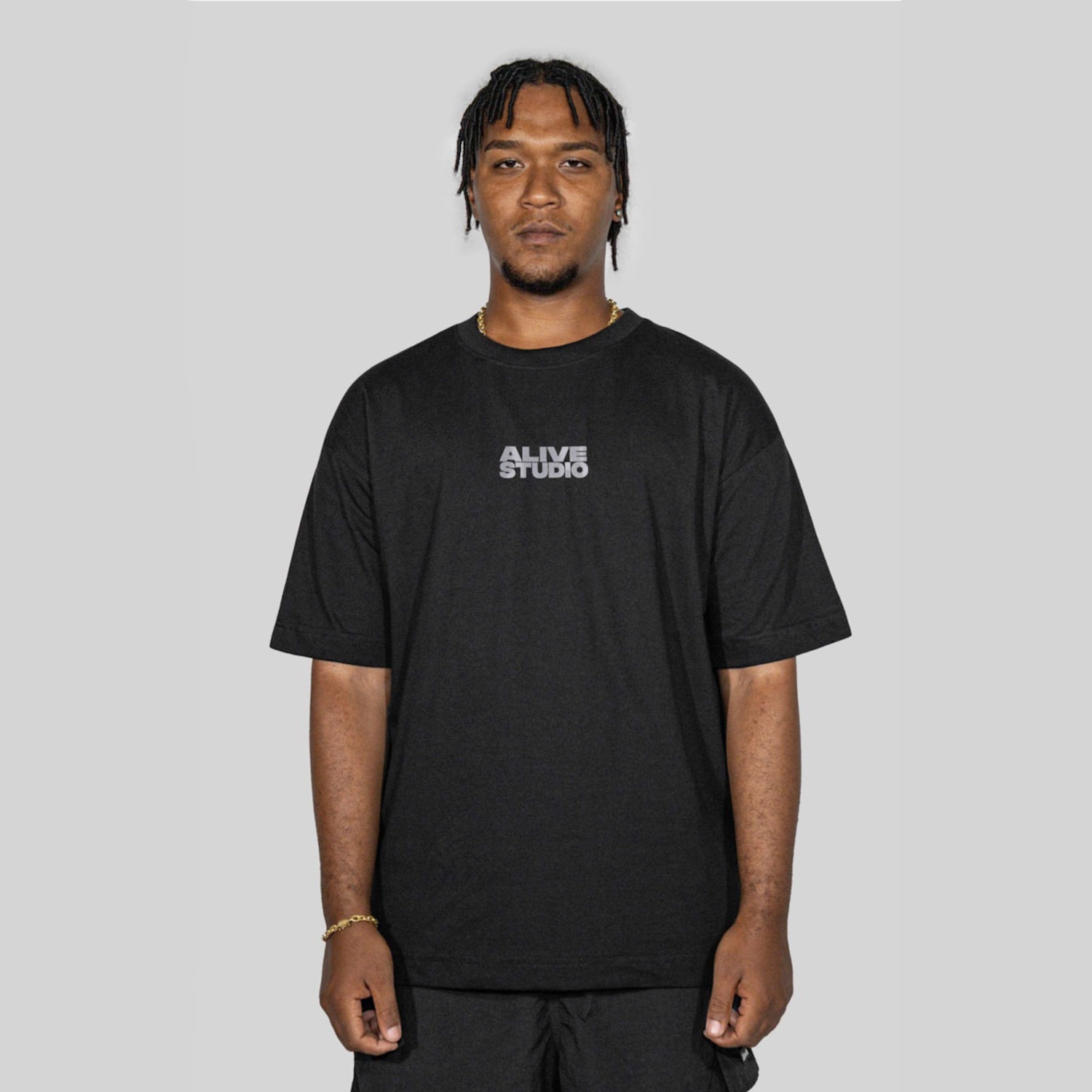 Camiseta Alive Oversized Studio Masculina - Foto 1