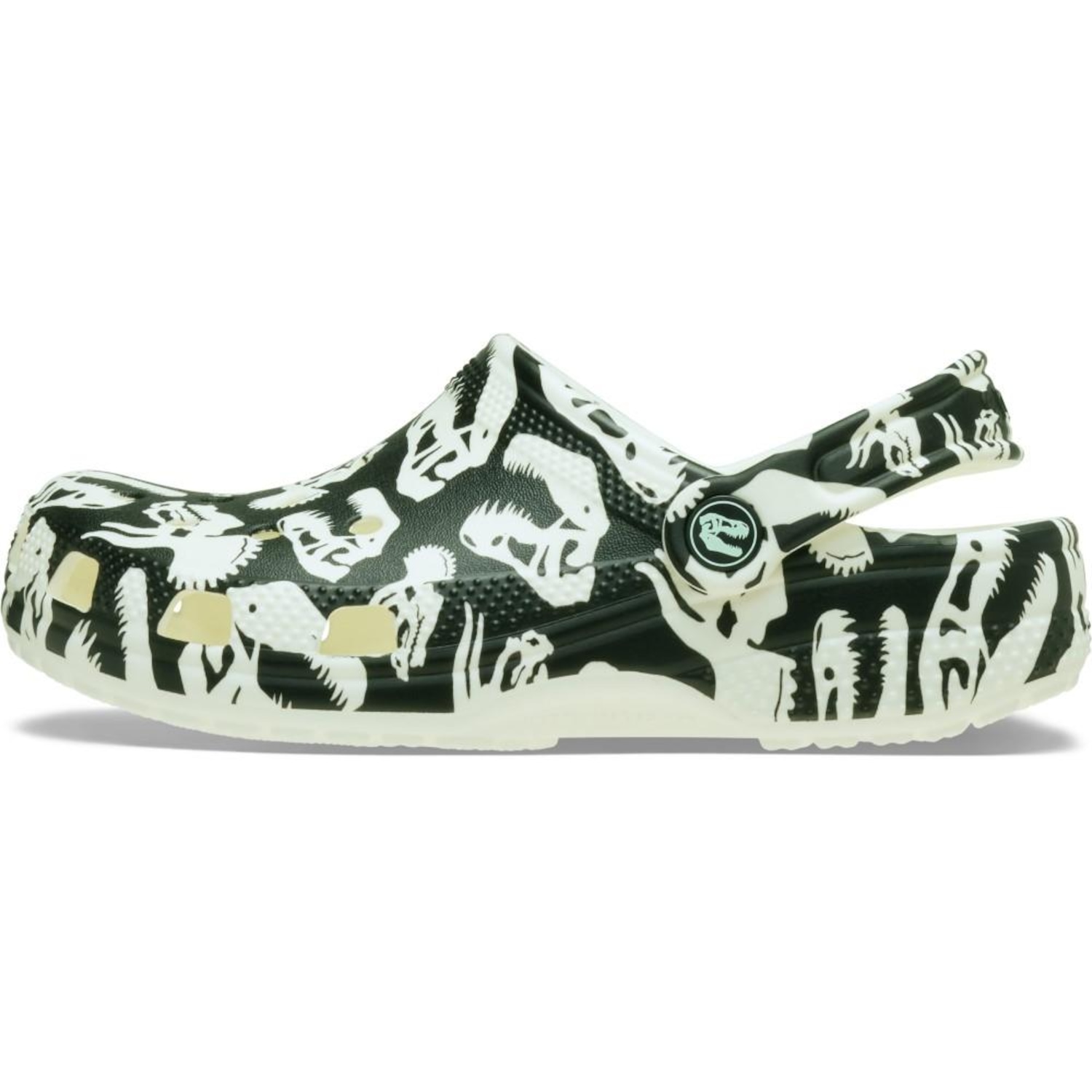 Sandália Crocs Classic Glow Dino Clog T Glow - Infantil - Foto 3