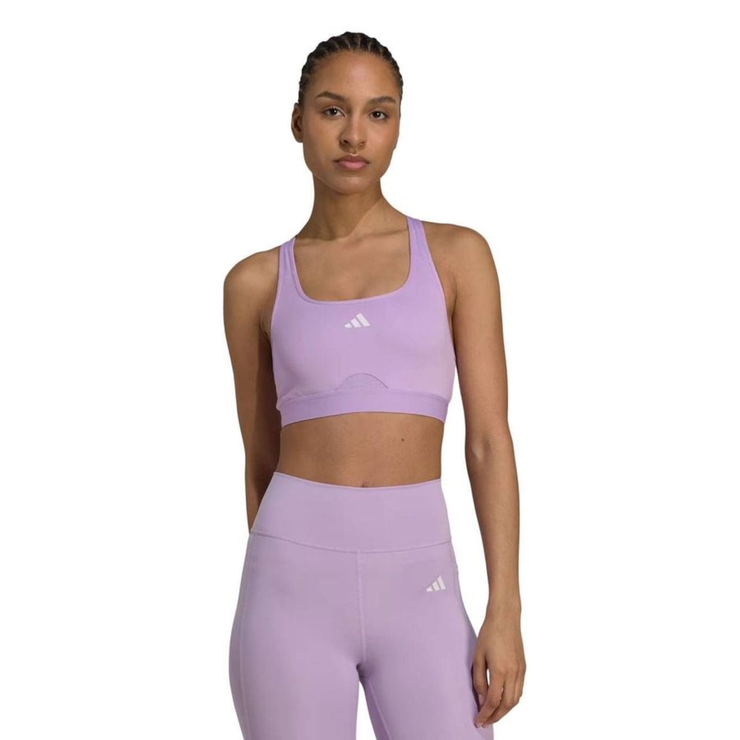 Top adidas Power React Suporte Médio Feminino - Foto 1