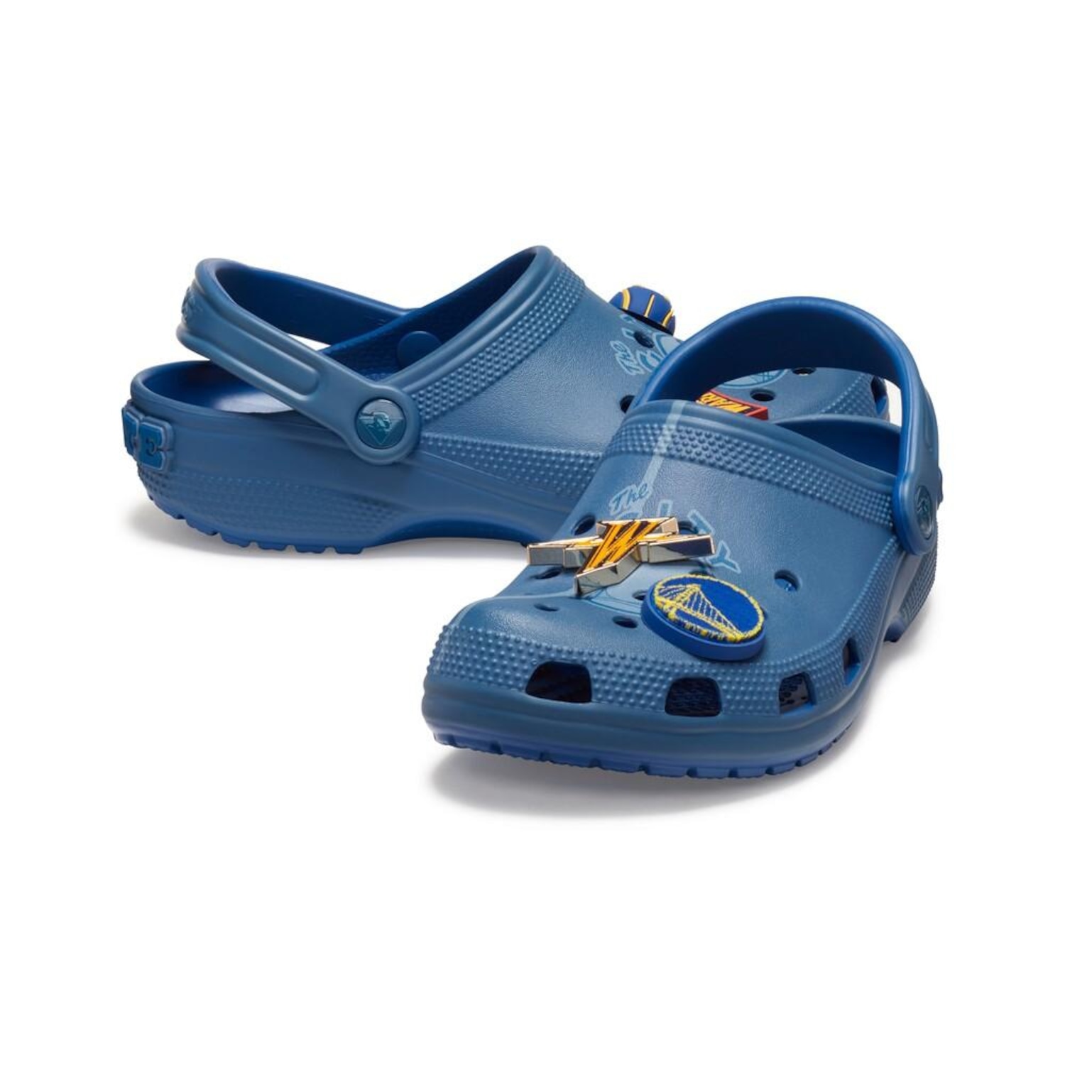 Sandália Adulto Crocs NBA Warriors Elevated Classic Clog Multi - Foto 4