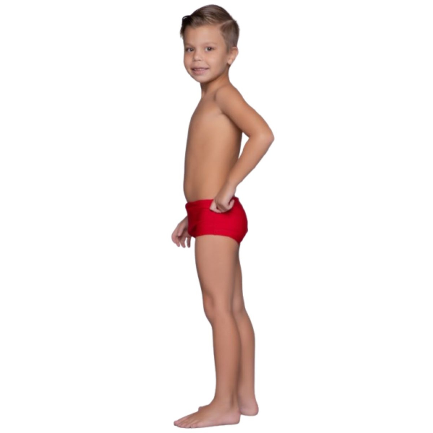 Sunga Slim Básica Vekyo Confortavel Para Verão Piscina Moda Praia Infantil - Foto 2