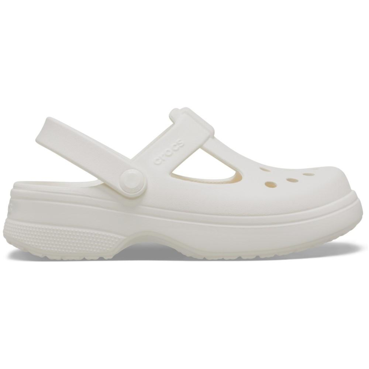 Sandália Unissex Crocs Classic Y Jane Clog T Chalk - Foto 1