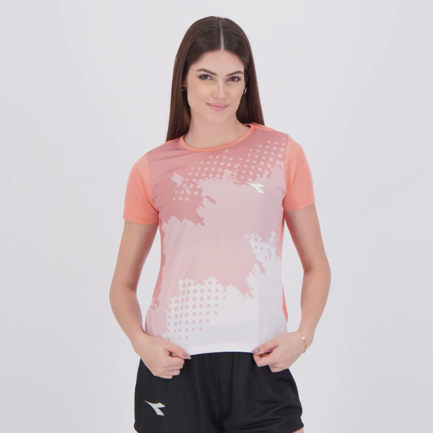 Camiseta Diadora Esportiva Logo Feminina - Foto 1