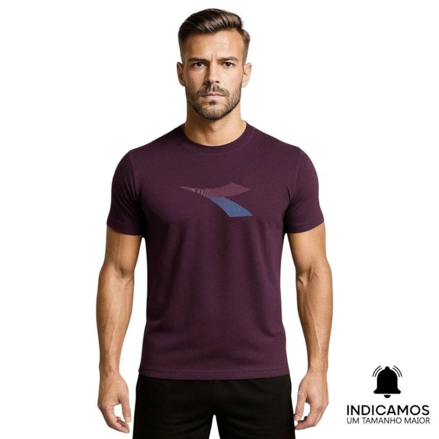 Camiseta Diadora Big Logo Movimento Masculina - Foto 1