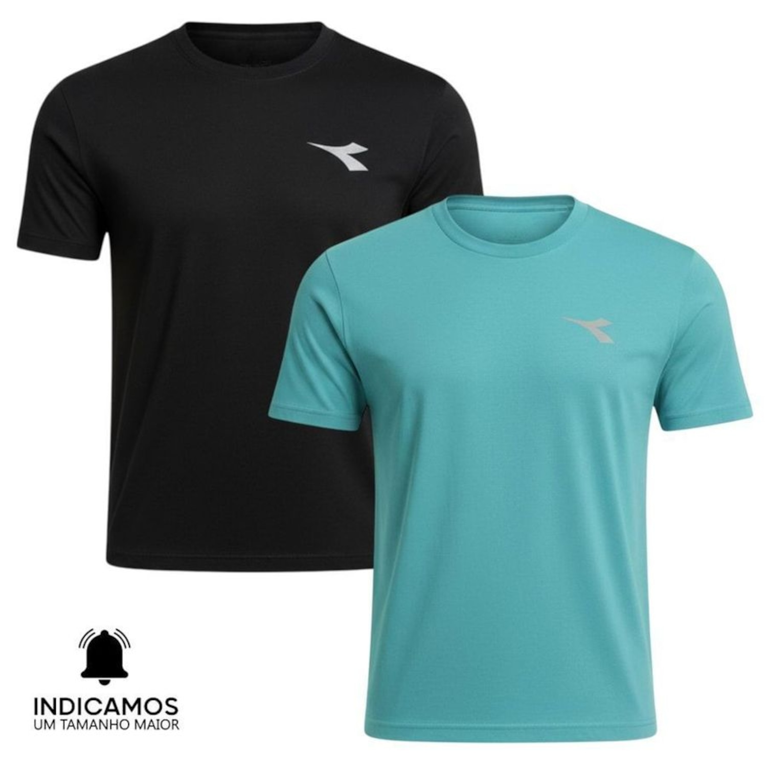 Kit 2 Camisetas Diadora Small Logo Masculina - Foto 1