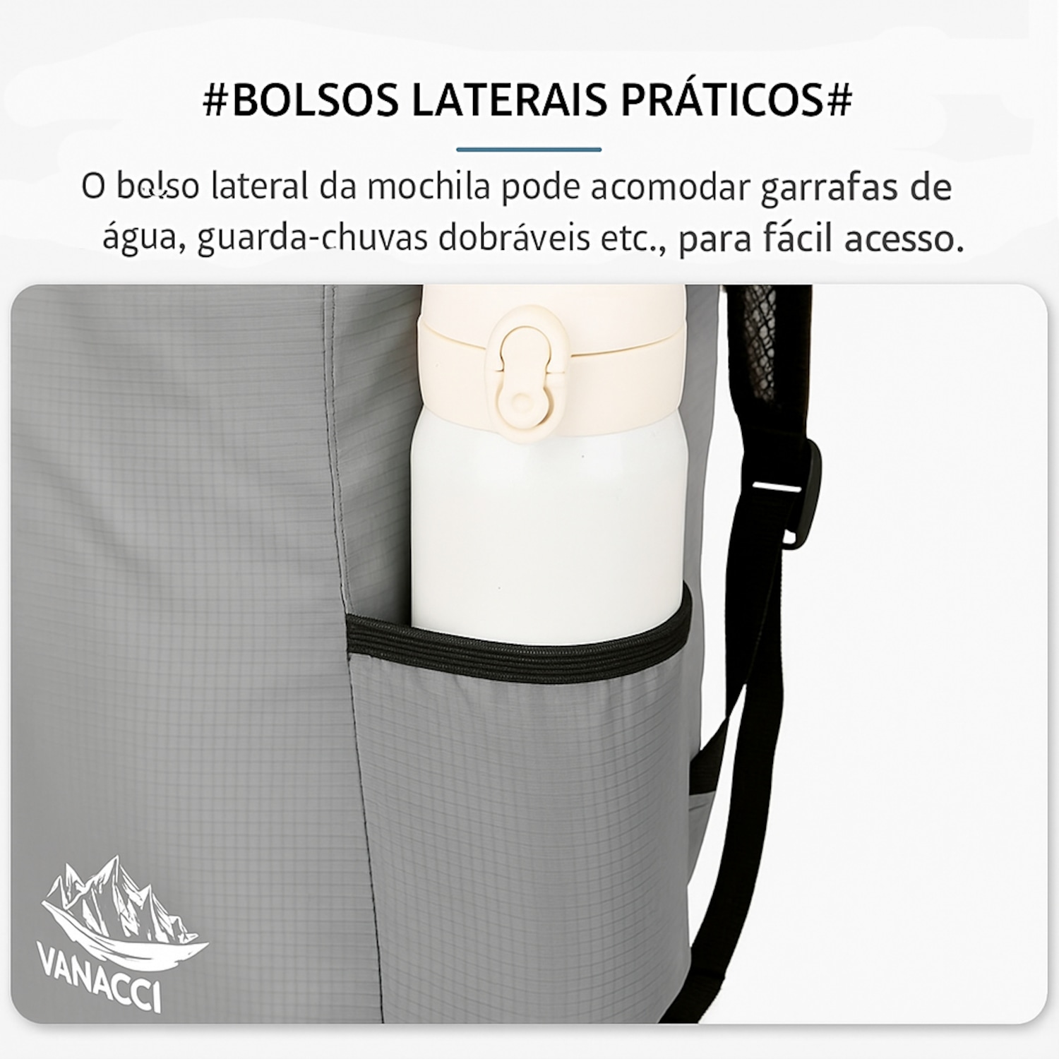 Mochila Gold Sports Dobrável Portátil Premium 20 litros - Foto 4