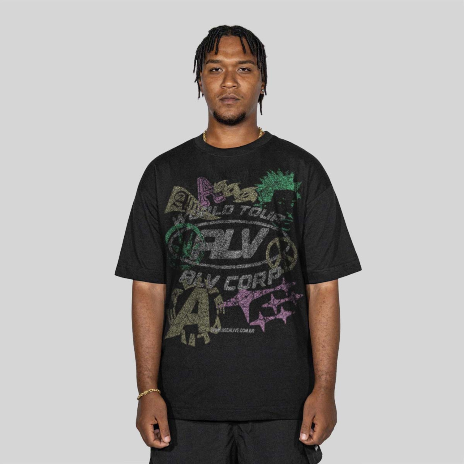Camiseta Alive Oversized Tour Masculina - Foto 1