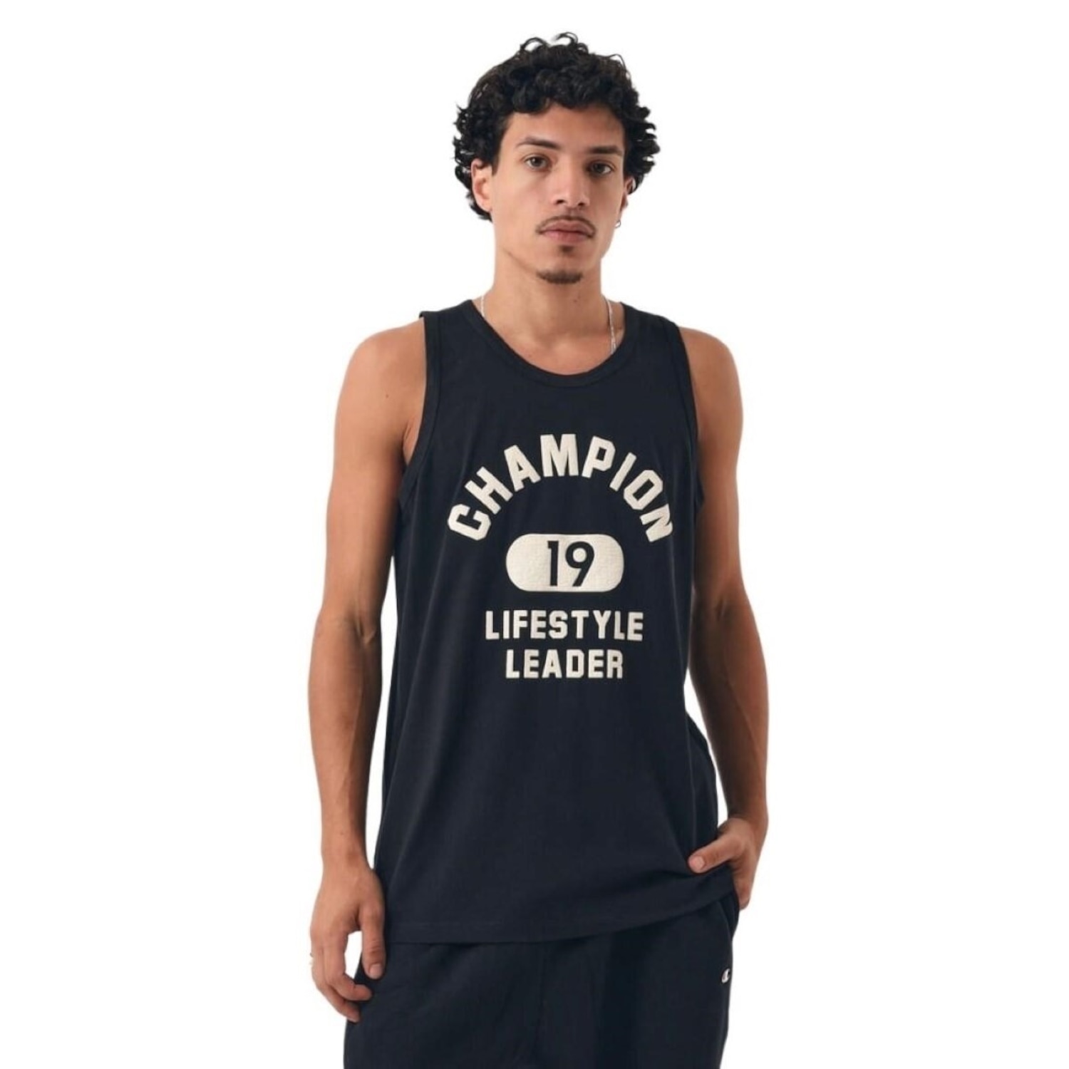 Camiseta Regata Champion Lifestyle Leader Masculina - Foto 1