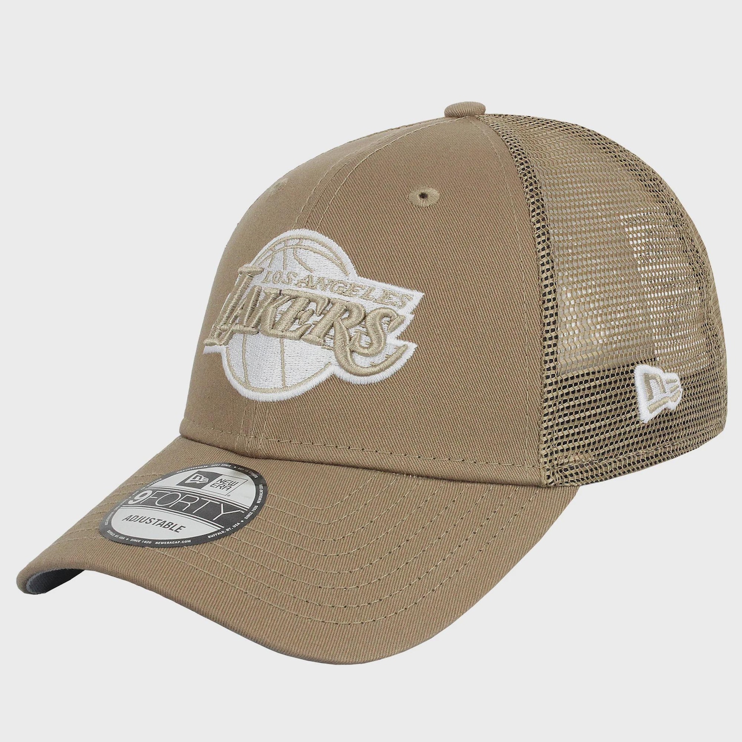 Boné New Era 9Forty NBA Los Angeles Lakers Khaki Unissex - Foto 1