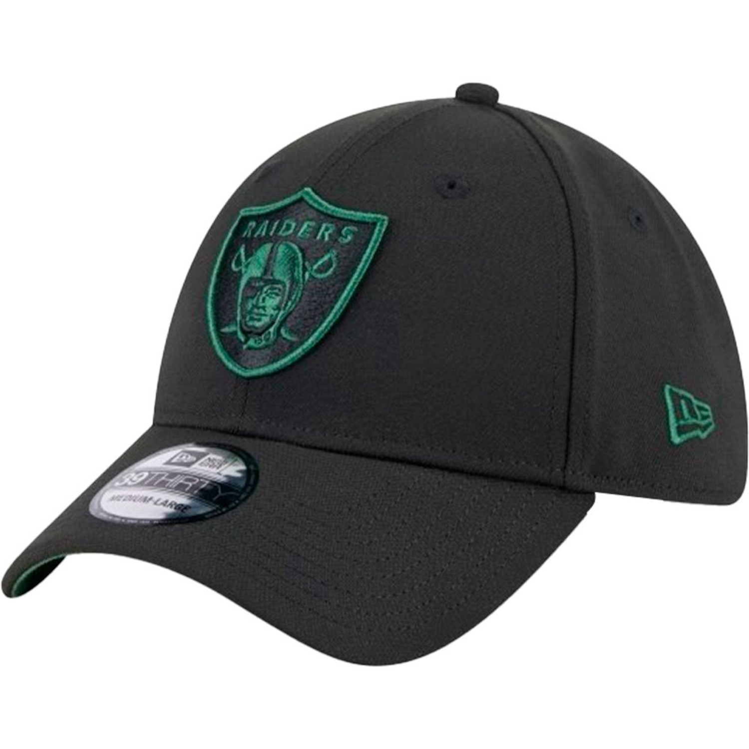 Boné Aba Curva New Era 39 Thirty Las Vegas Raiders NFL Masculino - Foto 1